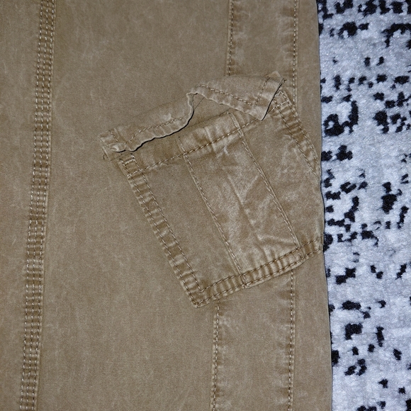 BDG Urban Outfitters Camel Cargo Pants Small Y2K Baggy Gorpcore Tan - Picture 7 of 15